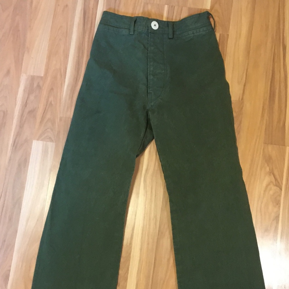 S🚫LD Jesse Kamm Olive Sailor Pant - Picture 3 of 4